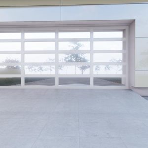 Double Aluminium 20 panel Reflective Glass door W 4880mm X H 2135mm