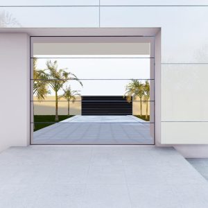 Single Aluminium Glass Frameless S10 Garage Door W 2440mm X H 2135mm