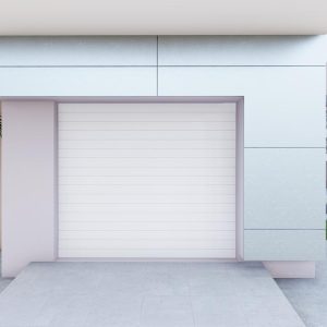 Single Aluminium Garage Door White W 2440mm x H 2135mm